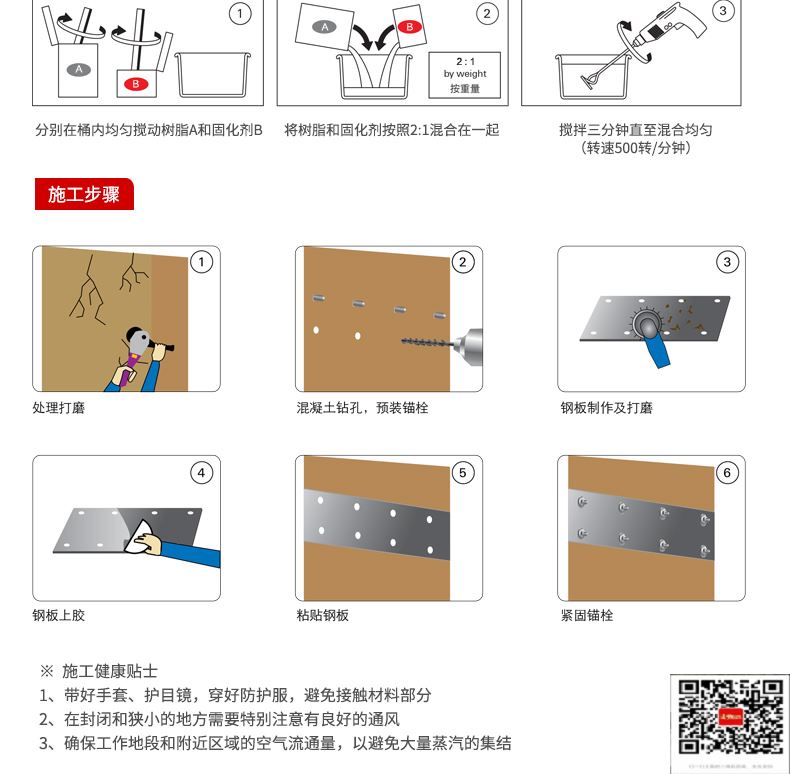 包钢二道粘钢加固施工过程